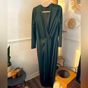 Dynamite Emerald Green maxi evening dress